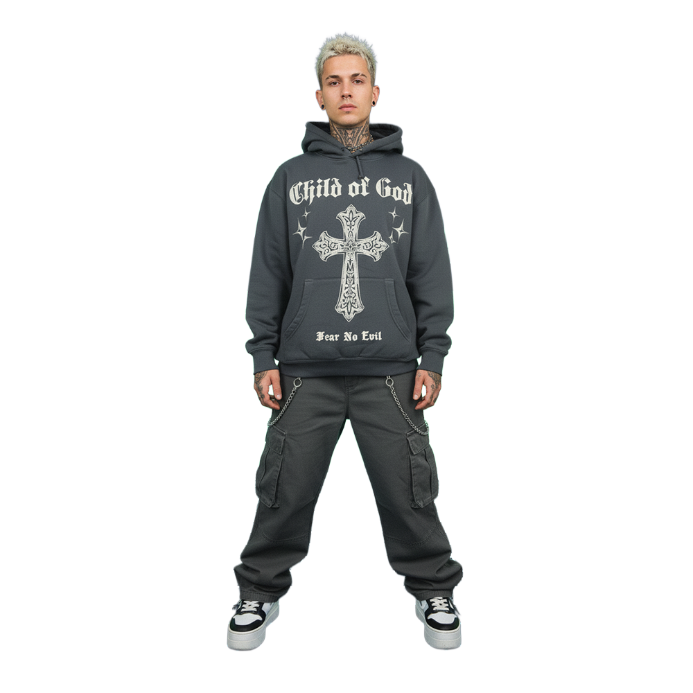 Child Of God Fear No Evil Pullover Hoodie
