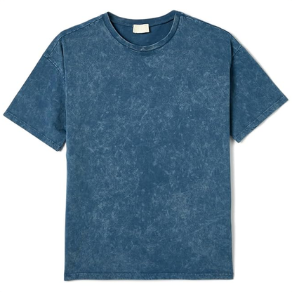 Boys' Blue Acid Wash Short Sleeve T-Shirt