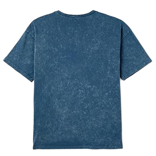Boys' Blue Acid Wash Short Sleeve T-Shirt