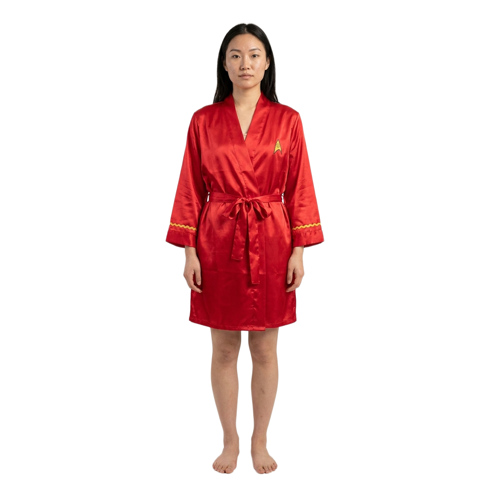Women's Star Trek Uhura Satin Robe Red