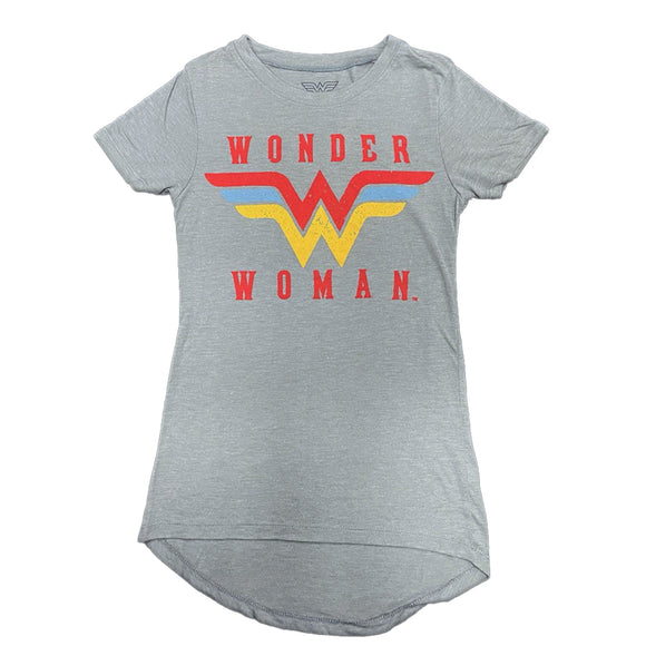 Women Junior's Wonder Woman Logo Graphic Tee T-Shirt