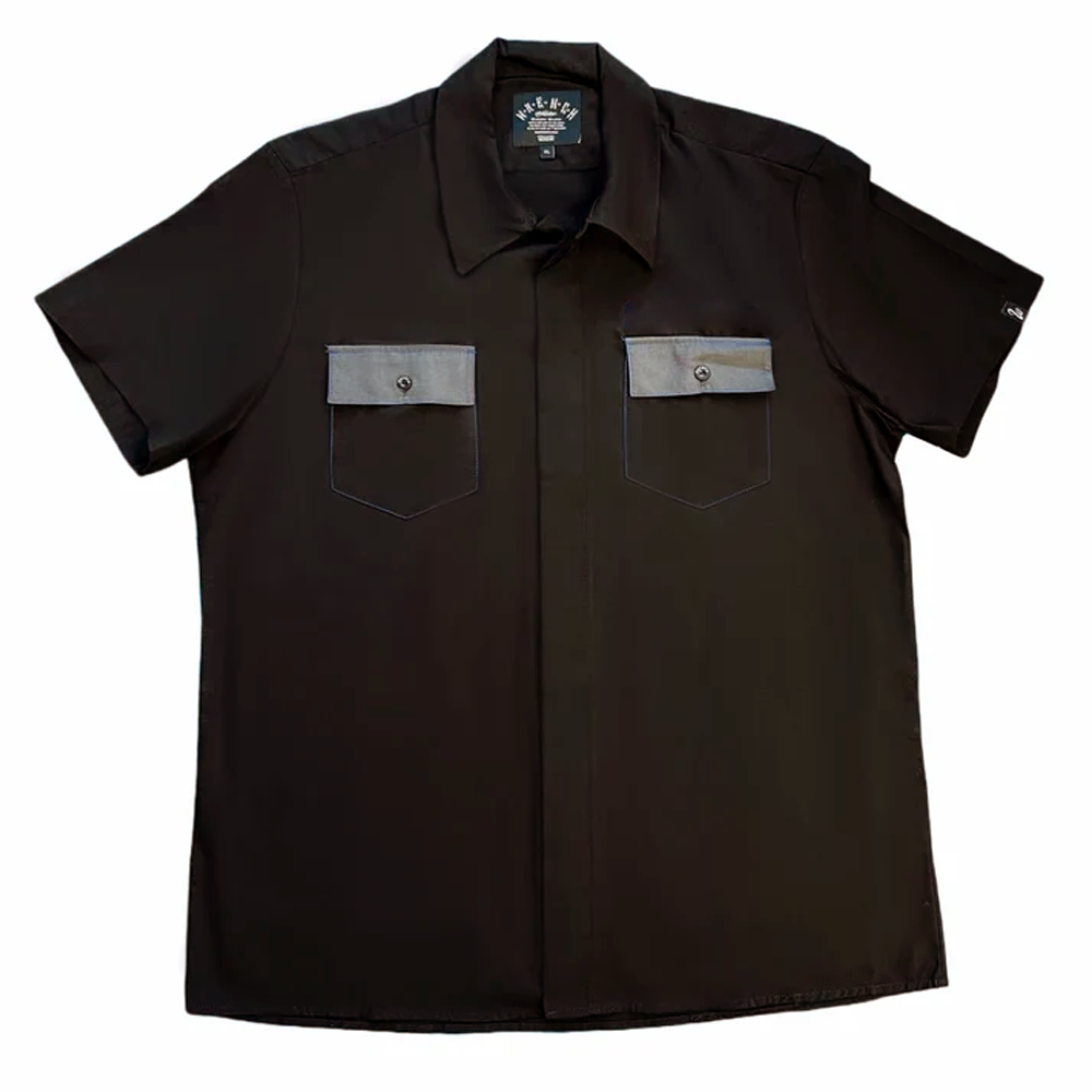 Men's Wrench Black Button Up Work Shirt