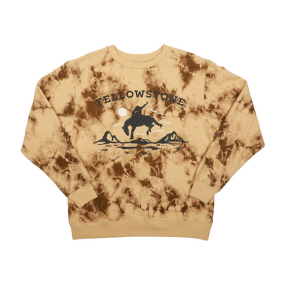 Unisex Yellowstone Bucking Horse Logo Crew Neck Reversible Sweatshirt