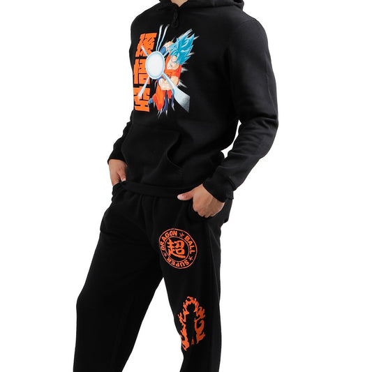 Men's Dragonball Super Black Hoodie & Sweatpants Combo