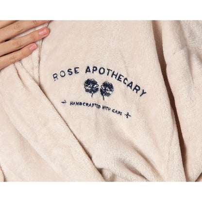 Schitt's Creek Gift Plush Fleece Luxury Bathrobe Robe Rose Apothecary