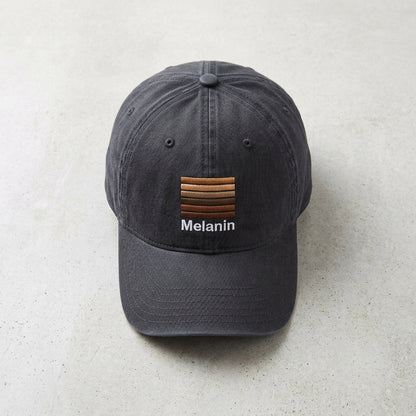 Adult Melanin Dad Baseball Hat
