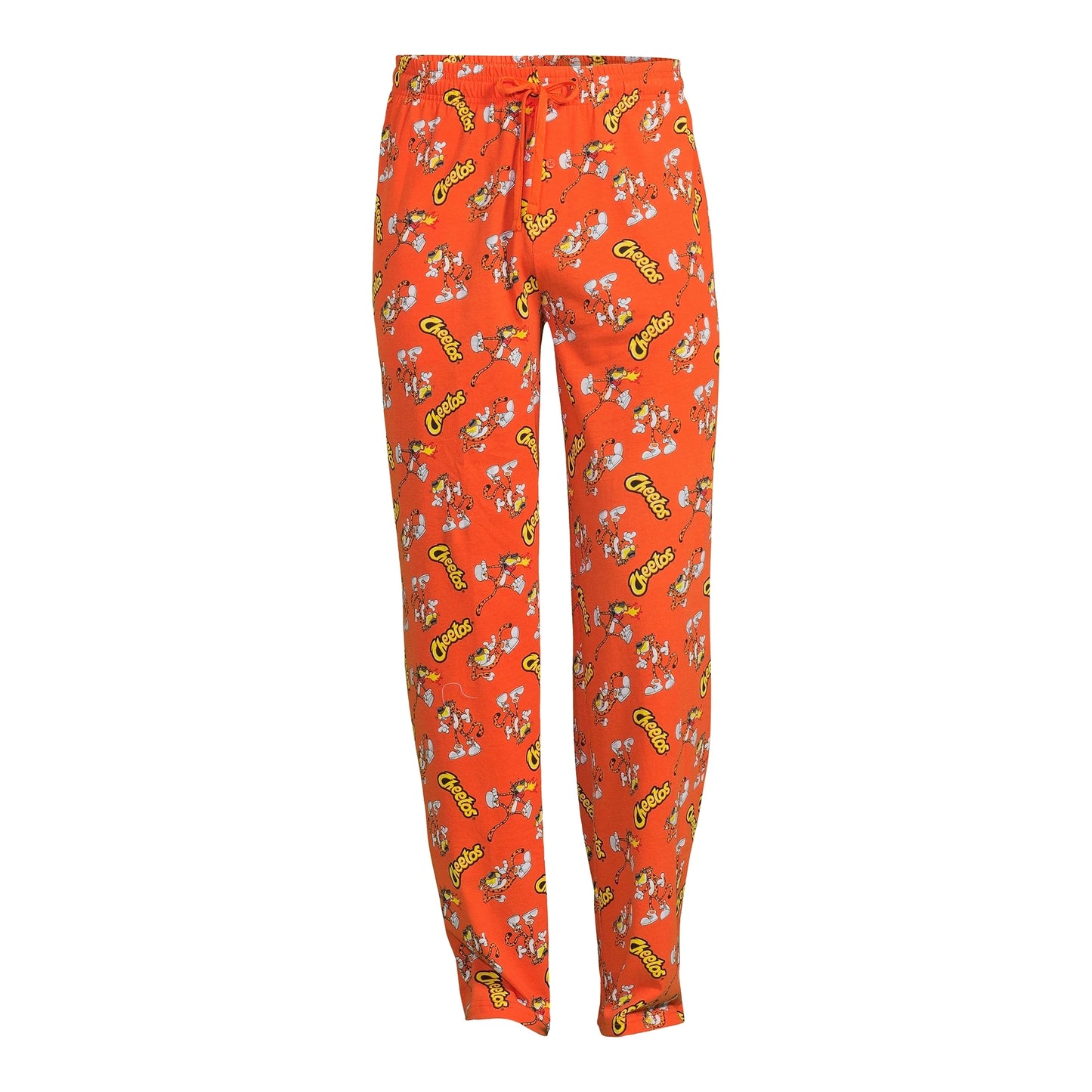 Men's Chester Cheetos orange pajama pants from Rex Distributor, Inc. with a fun Cheetos design and comfortable fit.