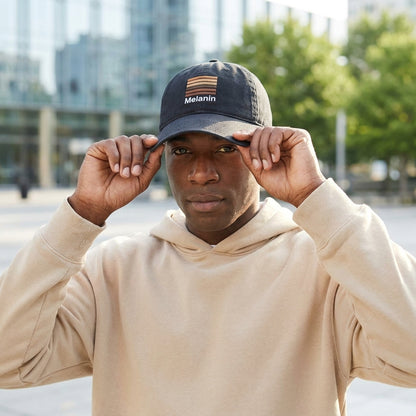 Adult Melanin Dad Baseball Hat