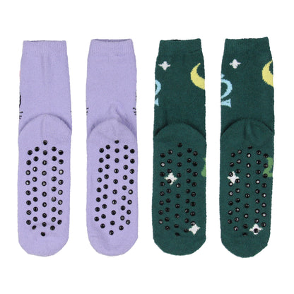 Sailor Moon Socks Women's Artemis And Luna 3D Ears Fuzzy Mid-Calf Adult Anime 2-Pack Crew Socks