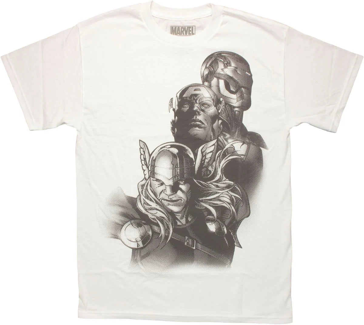 Men's Marvel Avengers Trio Halftone Graphic Tee T-Shirt