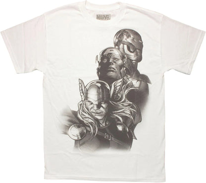 Men's Marvel Avengers Trio Halftone Graphic Tee T-Shirt
