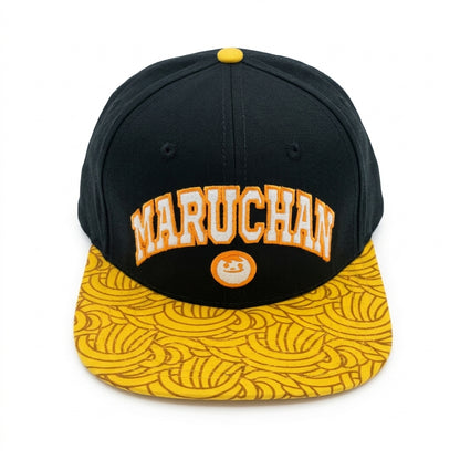Maruchan Noodel Brim Men's Snapback Hat Black