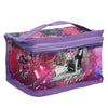 Girls Disney Descendants 6.5 Inch Clear Utility Case with Sleep Mask, Hair Ties and Comb & Mirror Set