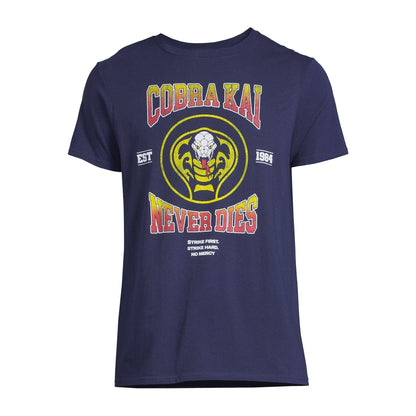 Men's Cobra Kai Never Dies Graphic Print Tee T-Shirt