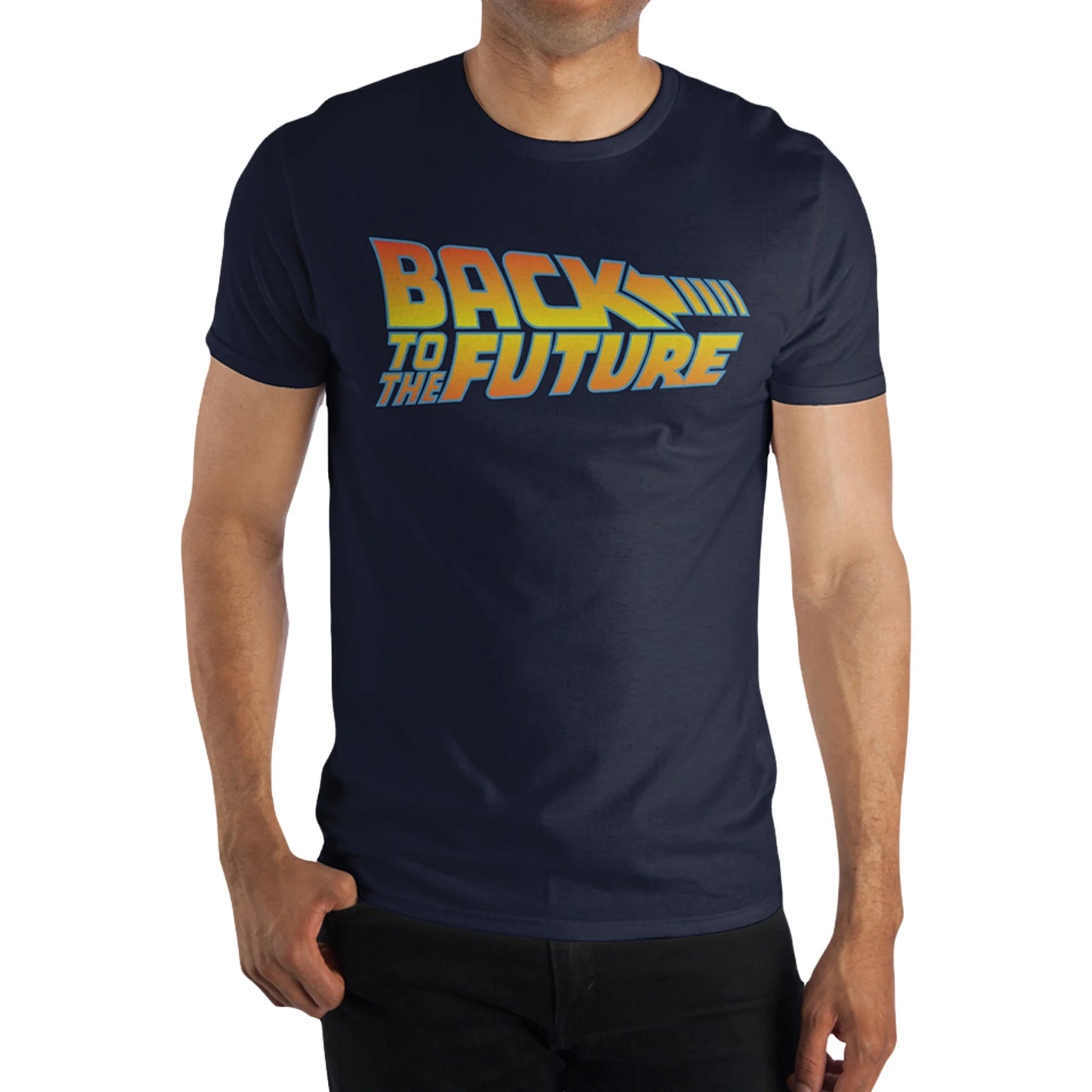 Men's Back to the Future Logo & DeLorean Graphic T-Shirt 2-Pack