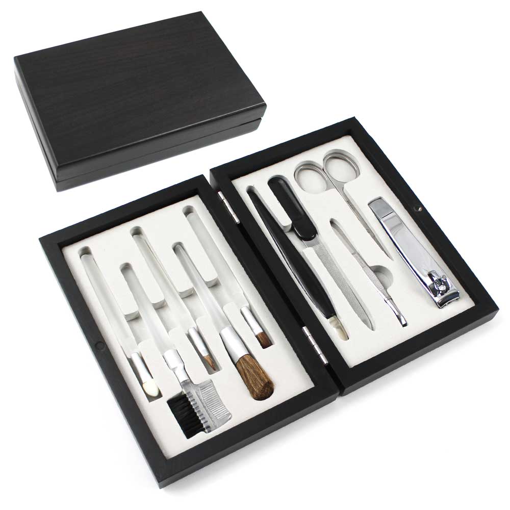 Rex Distributor BHM 3402 manicure travel set with scissors and shears, compact grooming tools for on-the-go nail care.