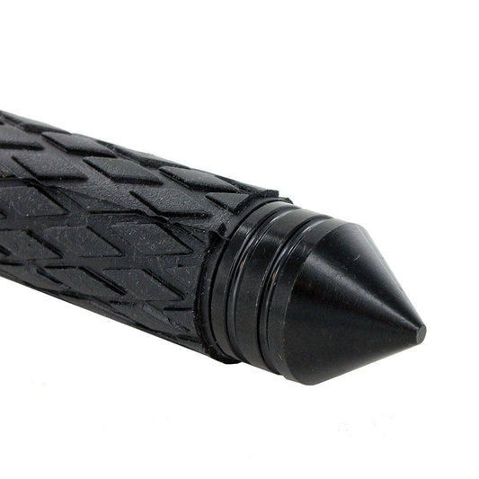 BTBG Rubber Handle Telescoping Baton with Glass Breaker & Belt Holster