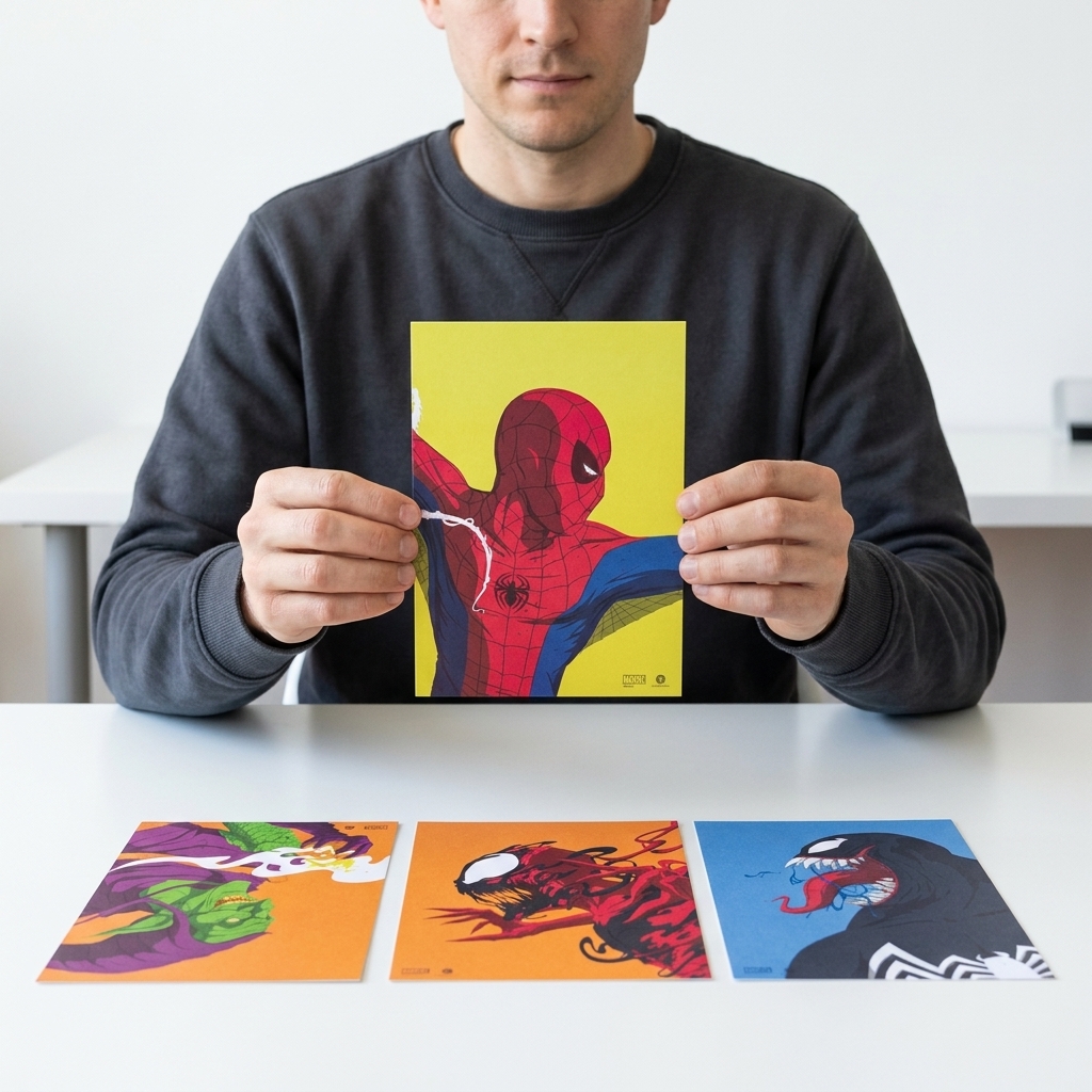 Loot Crate Spider-Man Face-Off Art Print Set of 4