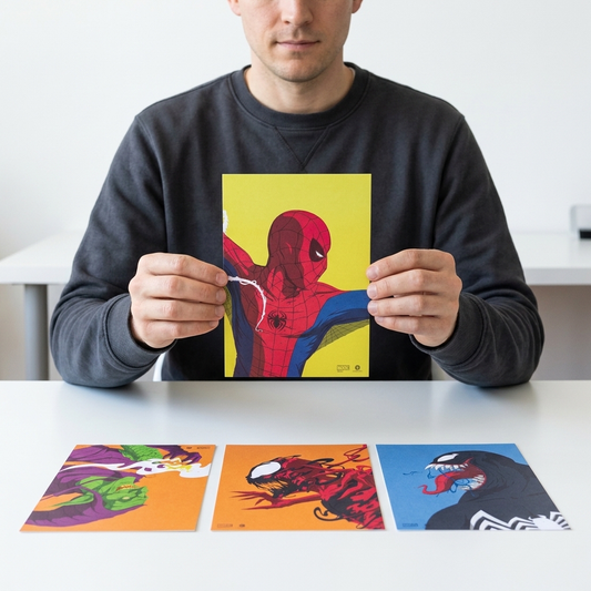 Loot Crate Spider-Man Face-Off Art Print Set of 4