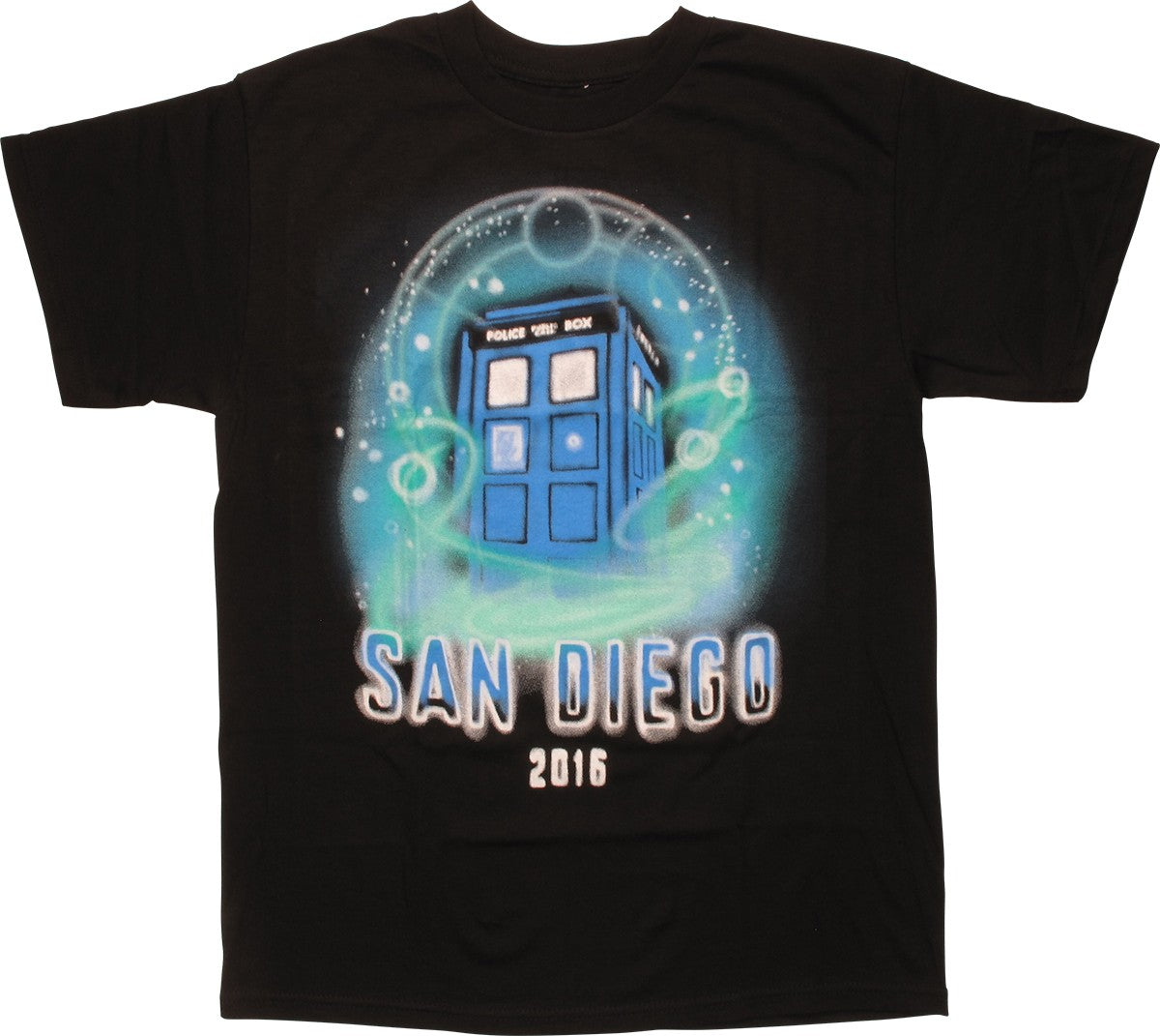 Men's Doctor Who Tardis San Diego 2016 Graphic Tee T-Shirt