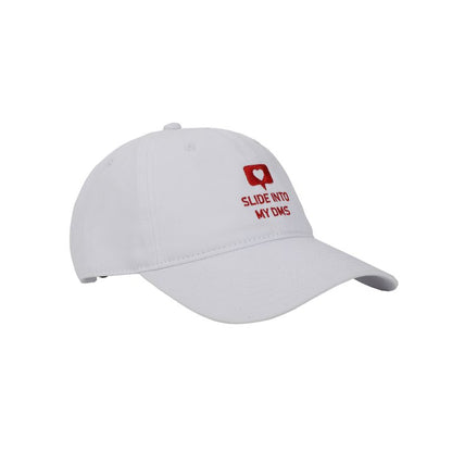 Valentine's Day Slide Into My DMs White Dad Hat
