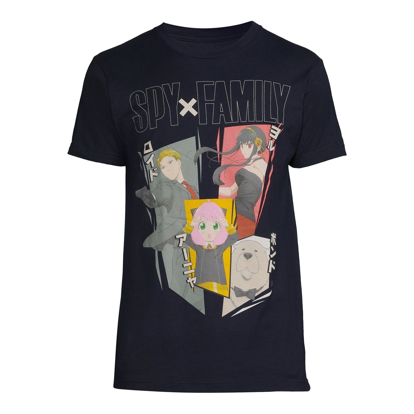 Men's Navy Spy Family Graphic Tee T-Shirt