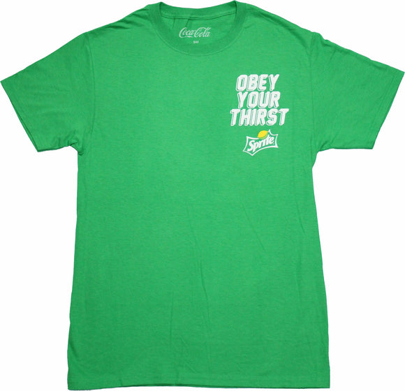 Men's Green Sprite Obey Your Thirst Tee T-Shirt