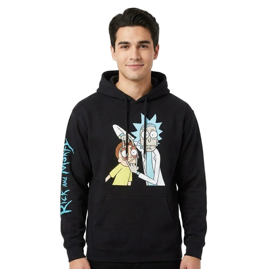 Men's Rick and Morty Eyes Graphic Hoodie Pullover