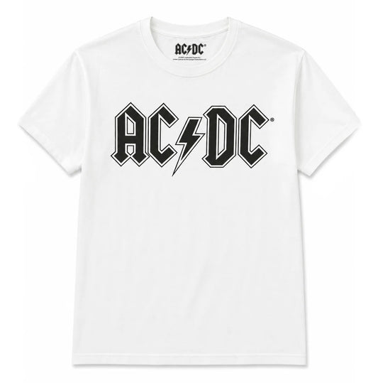 Men's White ACDC High Voltage Graphic Tee T-Shirt