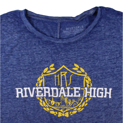 Women Junior's Riverdale High School Logo Burnout T-Shirt Tee