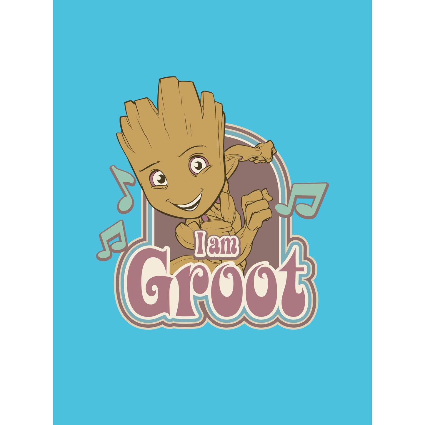 Girls Marvel Groot Graphic Tee with Short Sleeves