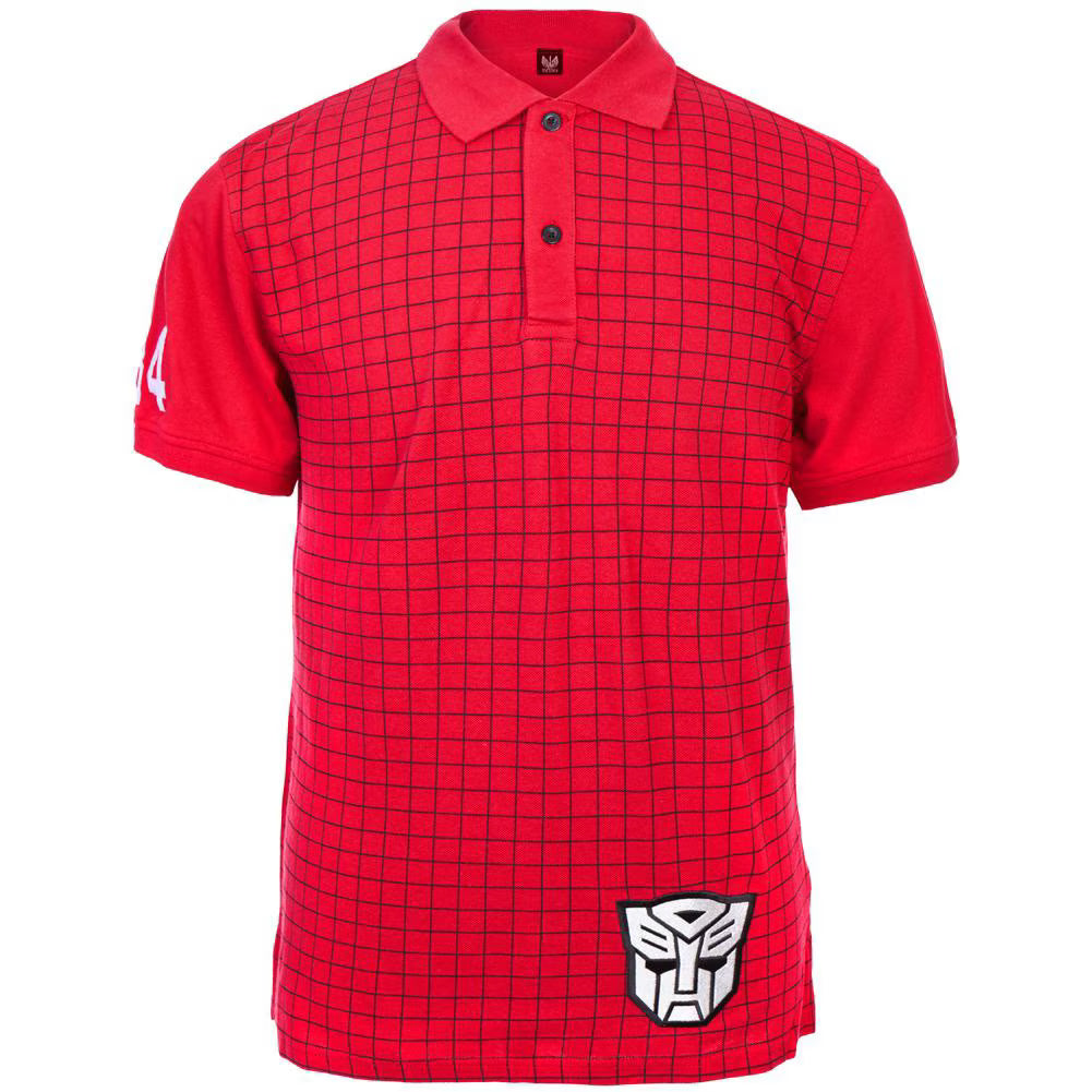 Men's Transformers Autobot Red Polo Shirt