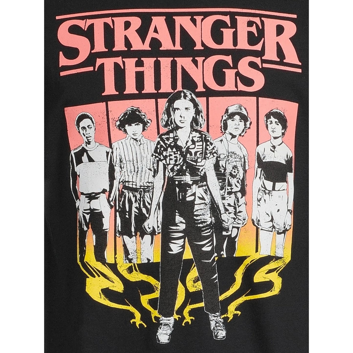 Men's Stranger Things Boxes Character Graphic Tee T-Shirt
