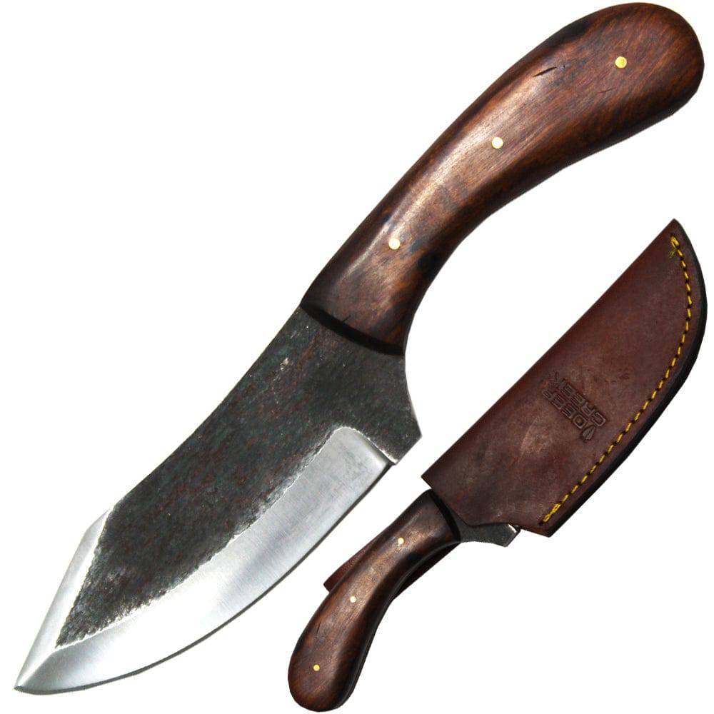 DC 801-RW 9" Deer Creek Hand Forged Rosewood Handle Hunting Knife with Leather Sheath - Rex Distributor, Inc. Wholesale Licensed Products and T-shirts, Sporting goods,