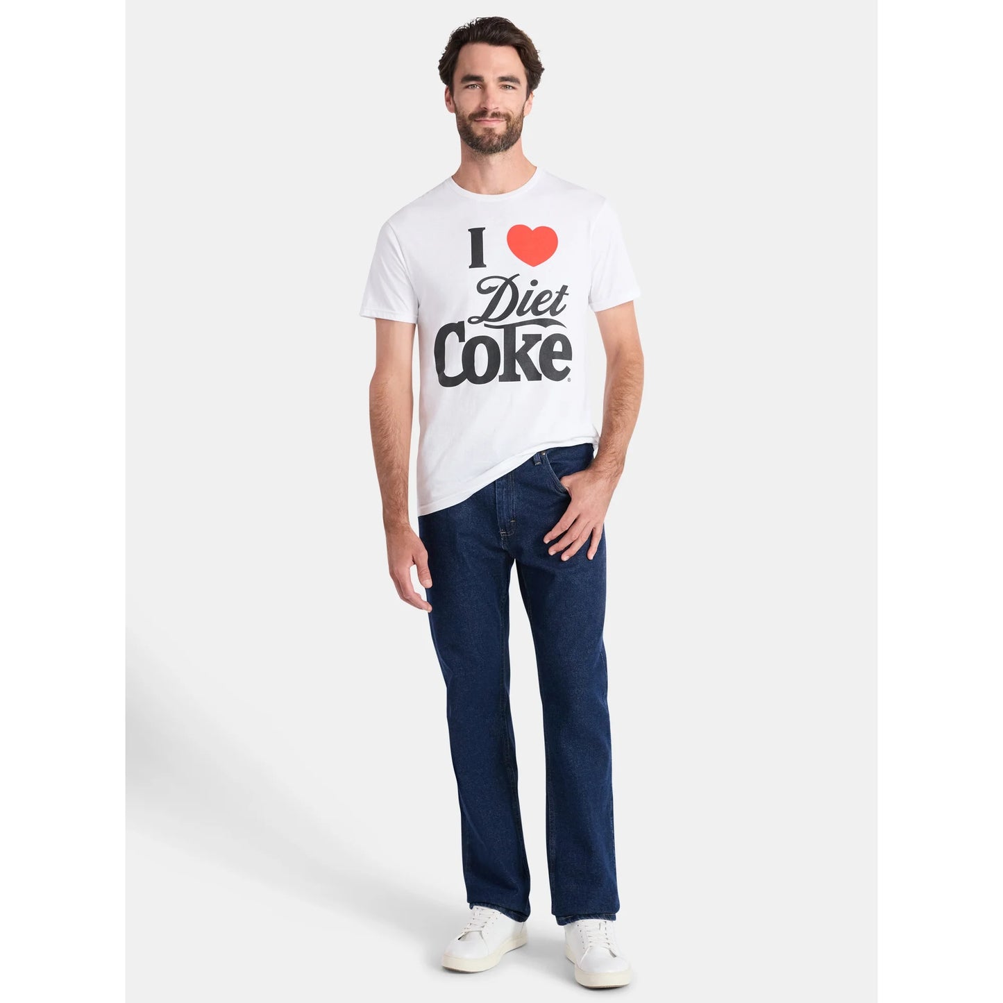 Men's I Heart Diet Coke Logo Graphic Tee T-Shirt