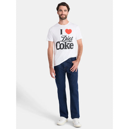 Men's I Heart Diet Coke Logo Graphic Tee T-Shirt
