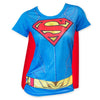 Women Junior's Superman DC Comics Sublimated Cape T-Shirt Tee