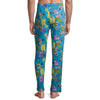 Men's Blue Sesame Street Pajama Lounge Pant AOP Sleep Pants