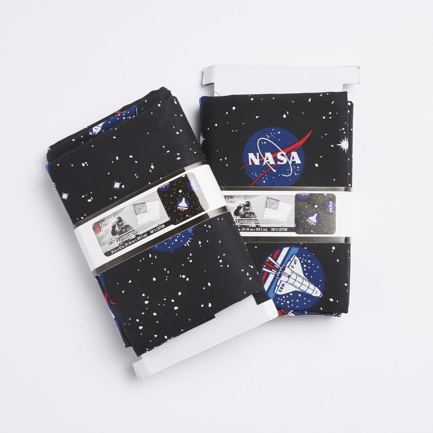 Nasa Space Shuttle Precut Cotton Fabric, 2-Pack, 2 Yard