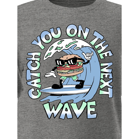 Boys Wonder Nation Surf Burger Graphic T-Shirt Tee