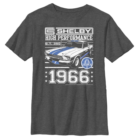 Men's Shelby Cobra High Performance 1966 Distressed Graphic Tee T-Shirt