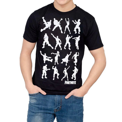 Men's Black Fortnite Dance Dance Graphic Tee T-Shirt