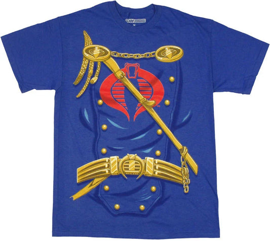 Men's GI Joe Cobra Commander Costume Graphic Tee T-Shirt