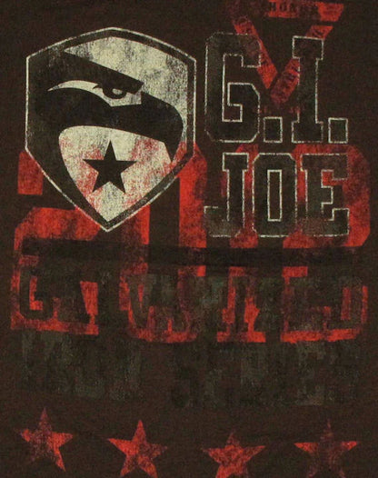 Men's GI Joe Retaliation Galvanized T Shirt Tee Brown
