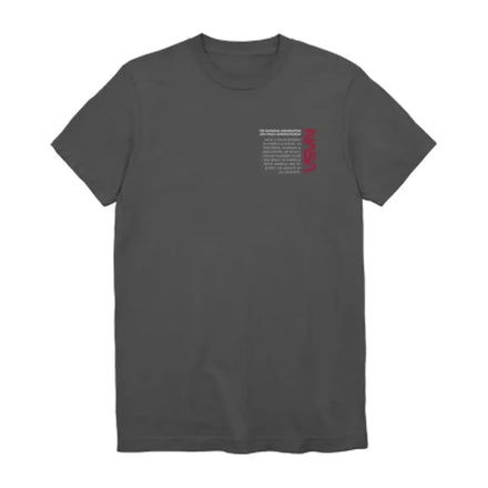 Men's NASA Mission Statement graphic T-shirt by Rex Distributor, Inc. featuring a crew neck and short sleeves with NASA logo design.