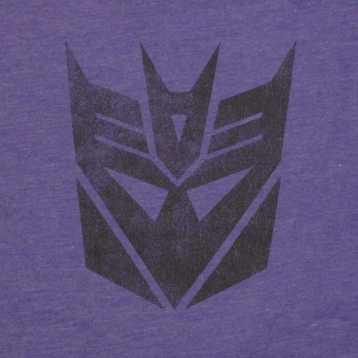 Men's Purple Transformers Decepticon Logo Graphic Tee T-Shirt