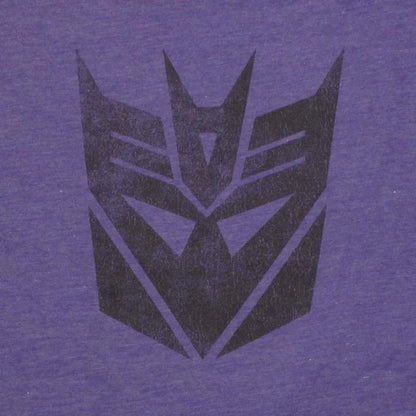 Men's Purple Transformers Decepticon Logo Graphic Tee T-Shirt