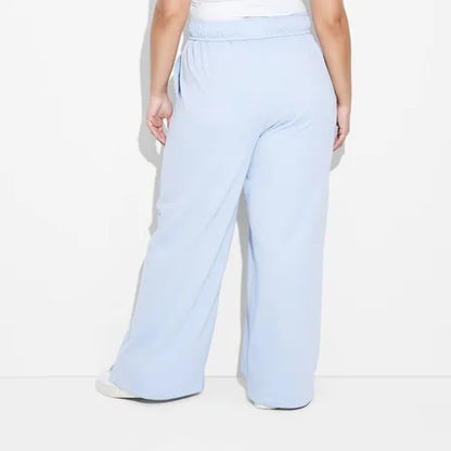 Women's Leisure Graphic Lounge Pants - Light Blue