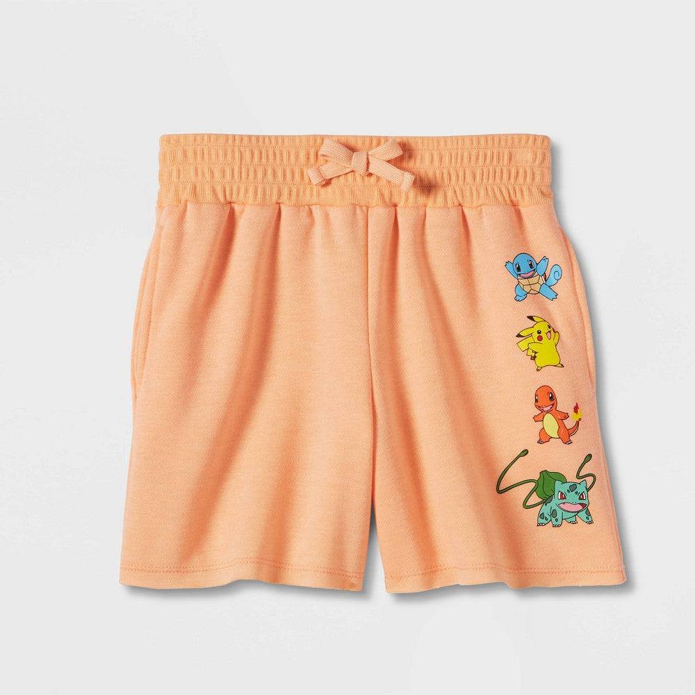 Girls' Pokemon Dreamy Fleece Pull-On Shorts Orange - Rex Distributor, Inc. Wholesale Licensed Products and T-shirts, Sporting goods,