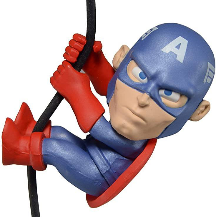 NECA Captain America 2-inch collectible figure by Rex Distributor, Inc., featuring detailed superhero design and iconic shield.
